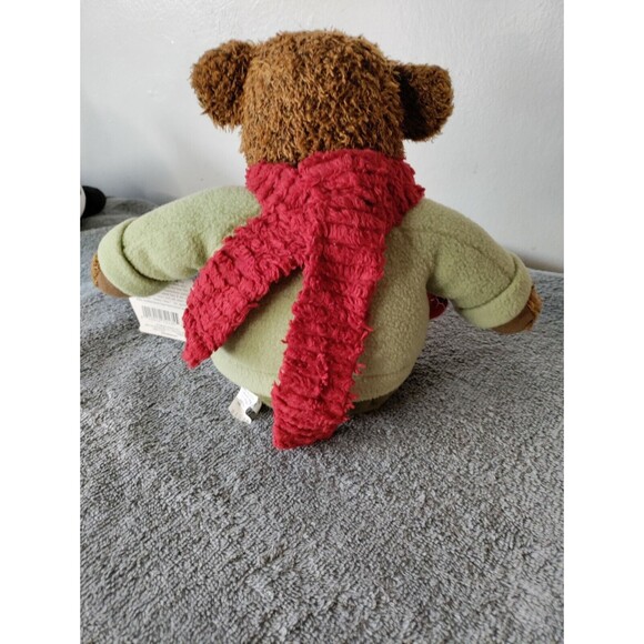 Hallmark HOLIDAY TEDDY Red MITTENS TEDDY BEAR 13" Plush STUFFED ANIMAL Toy - Picture 4 of 5